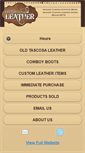Mobile Screenshot of oldtascosaleather.com