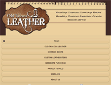 Tablet Screenshot of oldtascosaleather.com